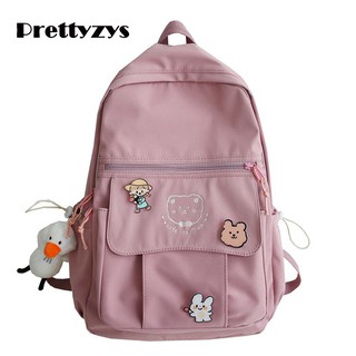 Ba Lô Prettyzys Đựng Laptop Thời Trang Hàn Cho Nữ Sinh