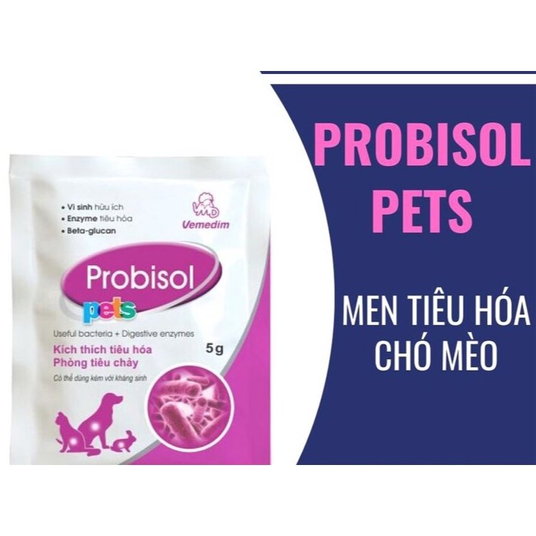 Men Tiêu Hóa Probisol PET cho Chó Mèo gói 5g