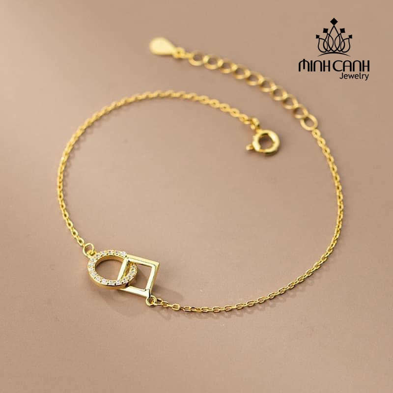 Lắc Tay Bạc Nữ Vuông Tròn Minh Canh Jewelry