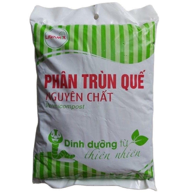 Phân trùn quế nguyên chất 100% dinh dưỡng từ thiên nhiên Lavamix gói 2kg