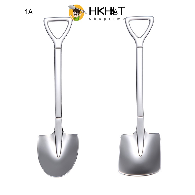 Thìa Hình Xẻng Múc Thức Ăn Làm Từ Thép Không Gỉ Thiết Kế Sáng Tạo