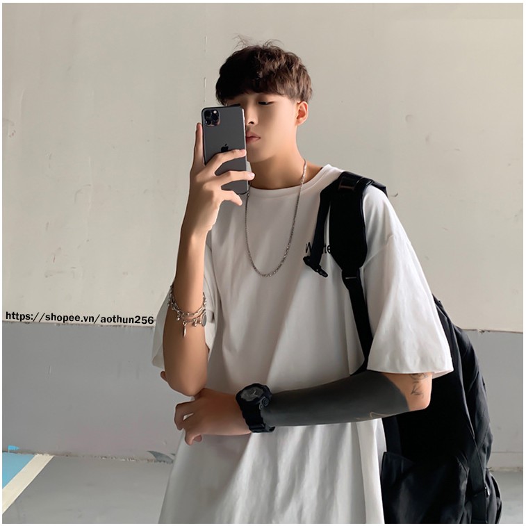 Áo phông nam nữ unisex 3 Màu Đơn Giản tay lỡ oversize basic form rộng white - black- yellow áo thun nam nữ tay lỡ