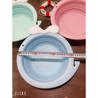 Chậu rửa mặt gấp gọn hình cá heo