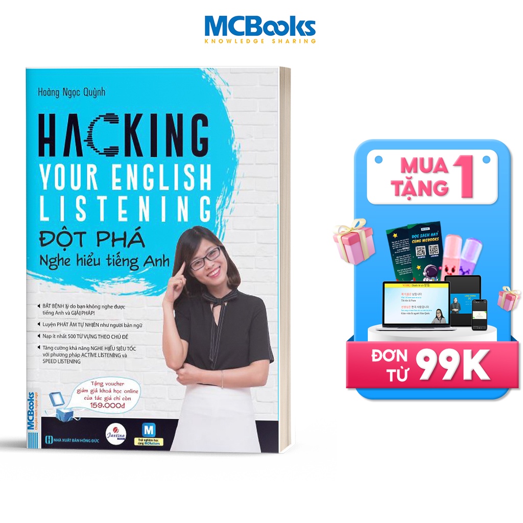 Sách - Hacking your English LISTENING (Đột phá NGHE HIỂU tiếng Anh)