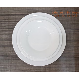ĐĨA SỨ TRẮNG, BÁT ĐĨA GỐM SỨ BÁT TRÀNG