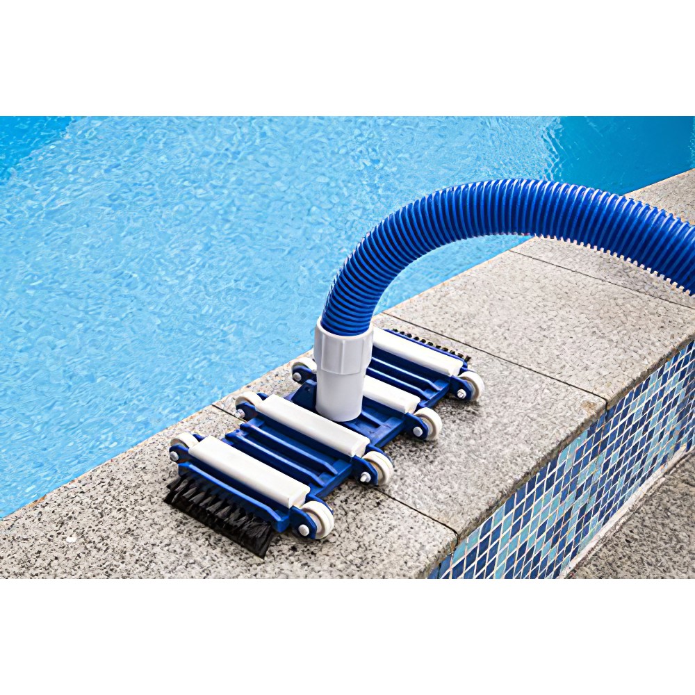 Bàn hút bể bơi 8 bánh xe bằng nhựa Trung Quốc