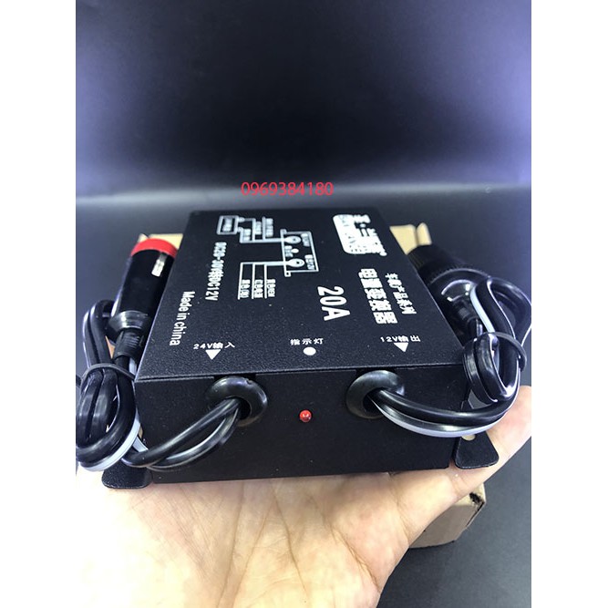 Bộ chuyển đổi điện 24v xuống 12v-20a loại tốt