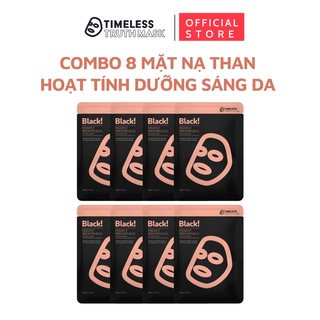 (Mặt Nạ Trắng Da)Combo 8 Mặt Nạ Than Hoạt Tính Trắng Sáng Da Timeless Truth