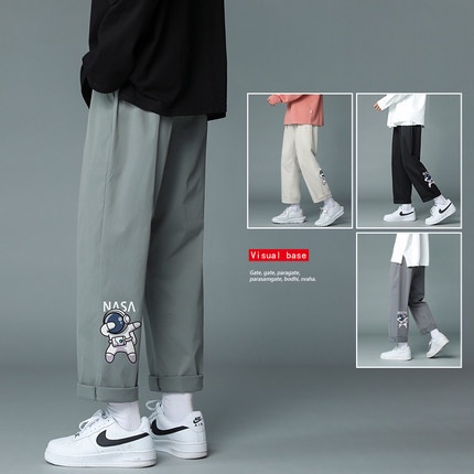 Quần dài thể thao in họa tiết NASA thời trang hè năng động 2022 cho nam
