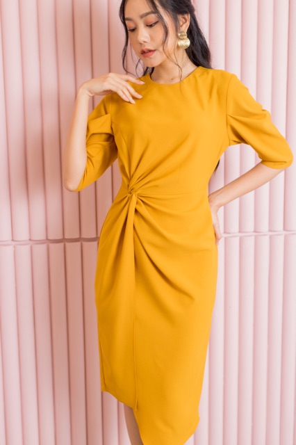 Bonita Dress / Váy xoắn eo cổ tròn | BigBuy360 - bigbuy360.vn