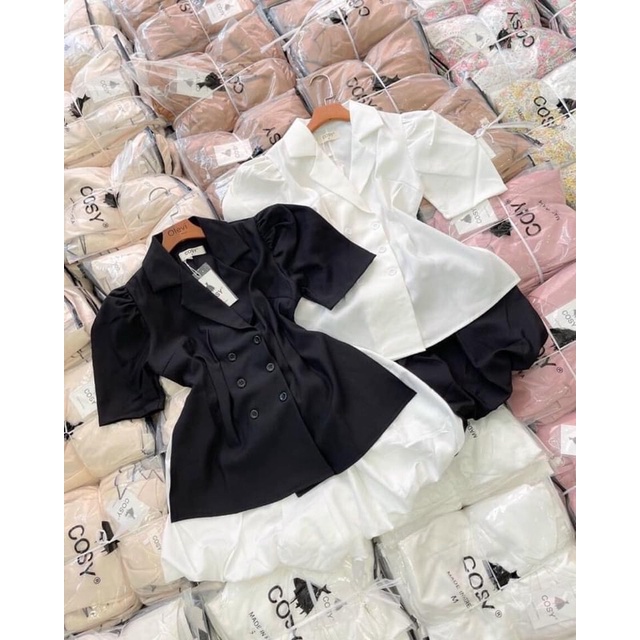 [Ảnh thật/Video] Set vest kèm chân váy bí lịch sự, sản xuất tại xưởng rẻ gấp 4 lần thị trường