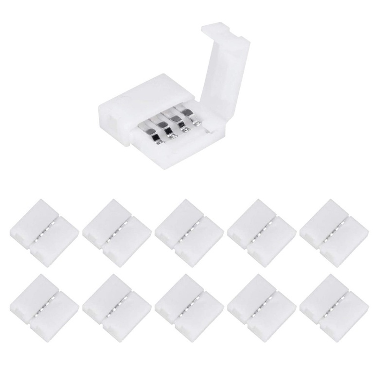 Đầu Nối Dây Đèn LED RGB 4 Pin 10mm Chuyên Dụng ​Set 10 Đầu Nối Chuyển Đổi Chuyên Dụng
