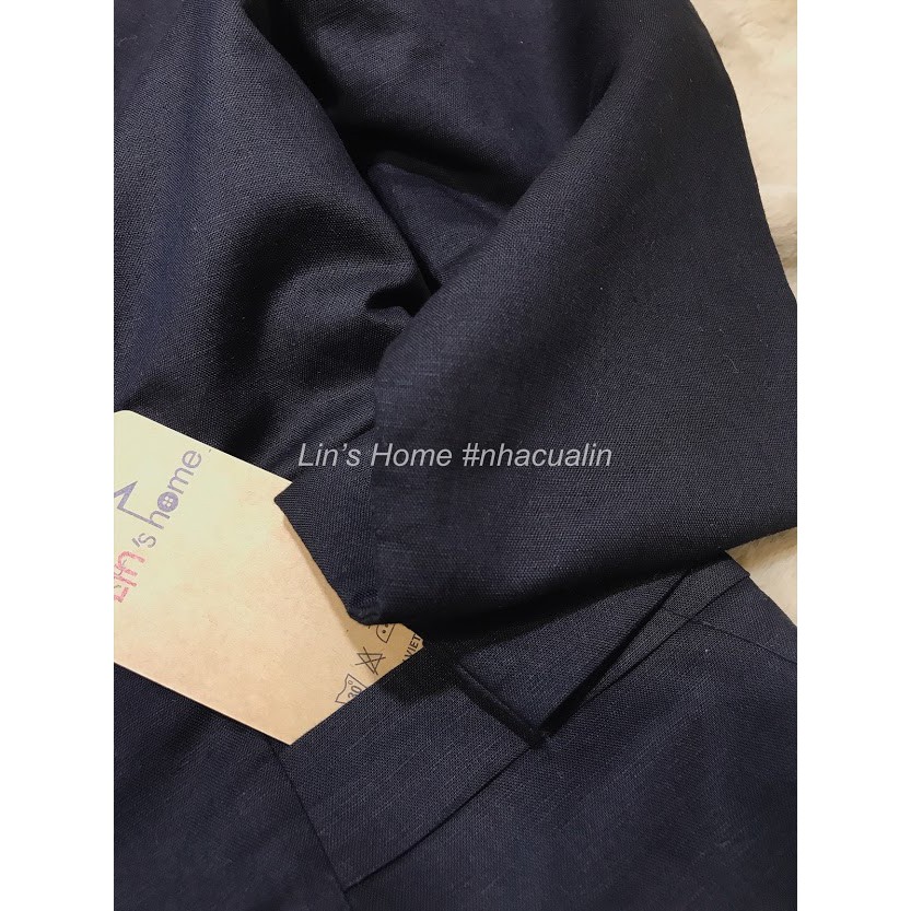 S052 - BLAZER LINEN ĐEN | BigBuy360 - bigbuy360.vn