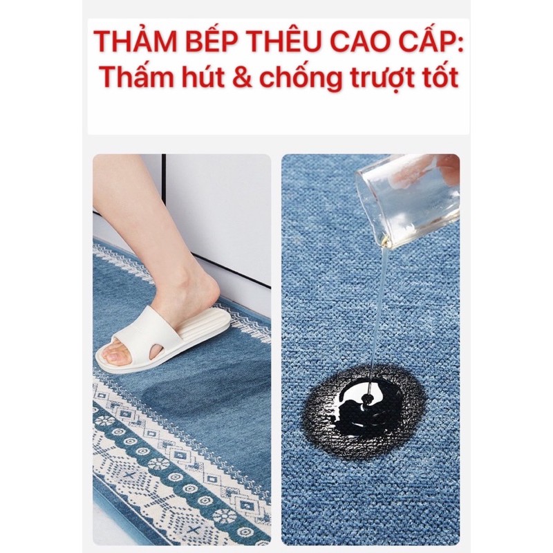 Thảm bếp thảm trải sàn chống trượt size lớn