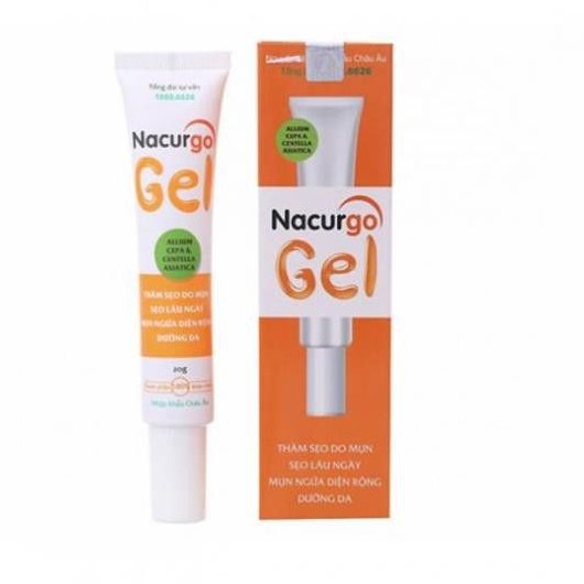Nacurgo Gel -Gel bôi ngoài da- sẹo lồi, sẹo lõm hay thâm xì