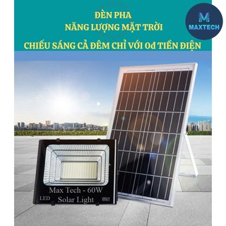 Đèn năng lượng mặt trời Max Tech 60W Solar Light - có điều khiển từ xa -  không cần sử dụng điện - D1082