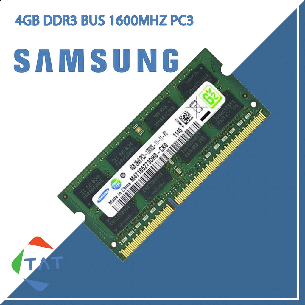 RAM LAPTOP KINGSTON SAMSUNG HYNIX DDR3L 4GB Bus 1600MHz 1.35V BẢO HÀNH 36 THÁNG LỖI 1 ĐỔI 1