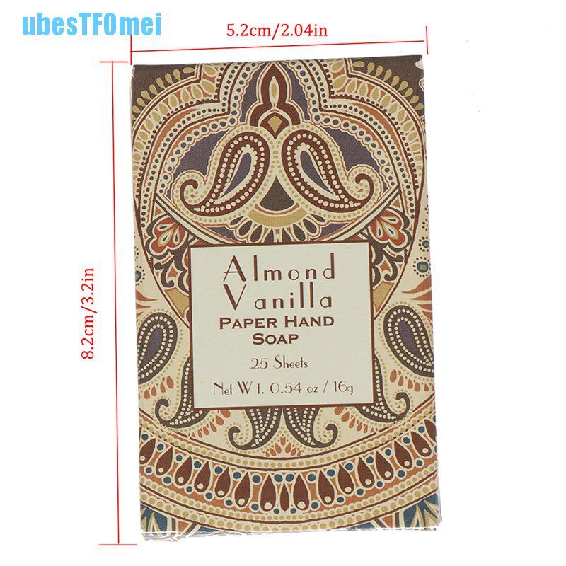 Xà Phòng Giấy Mini Rửa Tay / Tắm Có Mùi Thơm Tiện Dụng Mang Theo Du Lịch