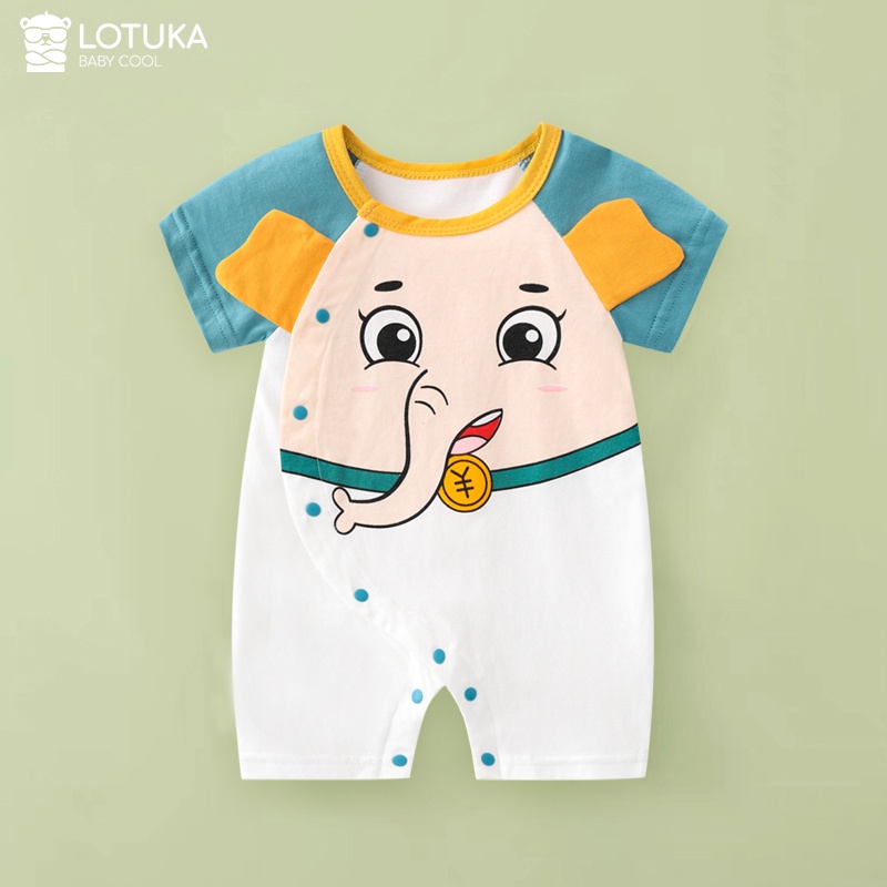 Body Hổ cúc chéo cho Bé Trai Bé Gái MẪU MỚI quần áo Sơ Sinh vải Cotton mềm mịn, Bodysuit cho bé dễ thương từ 3-12kg