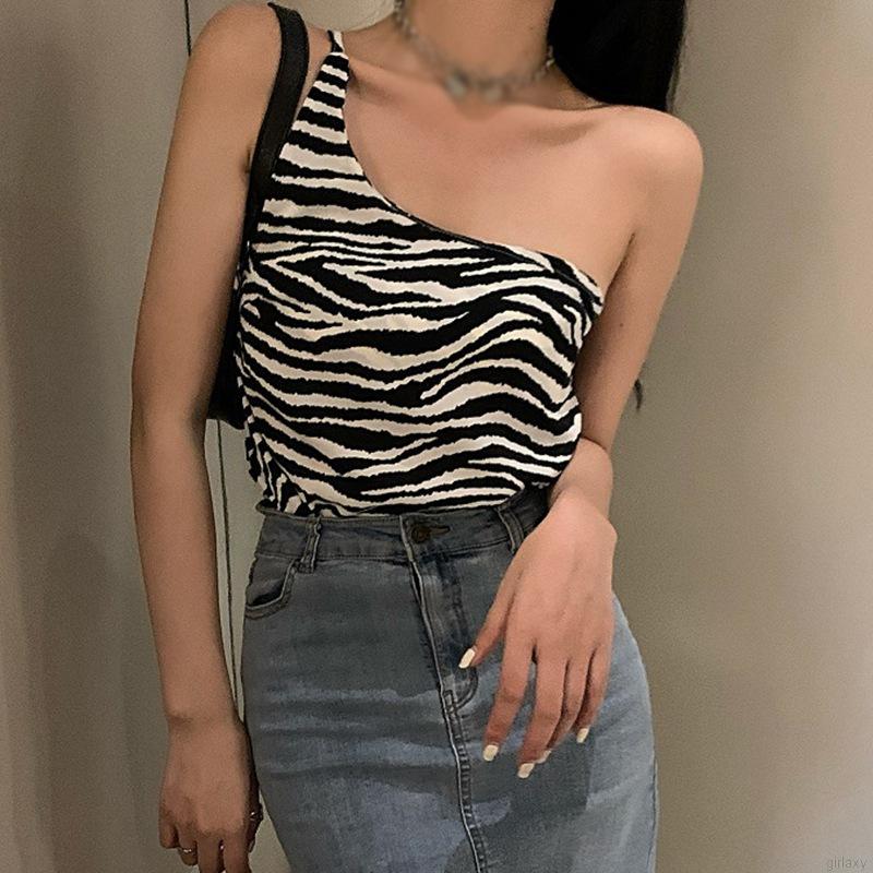 Set áo ngắn họa tiết sọc ngựa vằn kèm áo khoác ngoài tay dài thời trang nữ