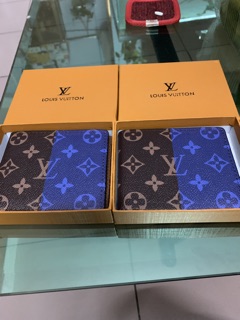 Ví nam ngắn hoa xám/nâu fullbox