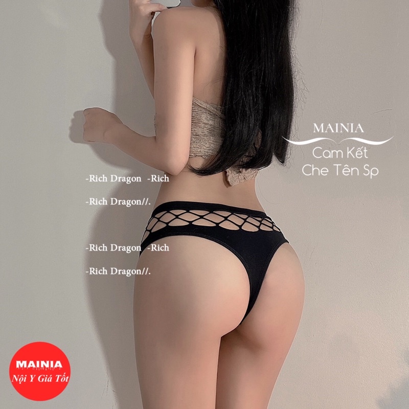[CÓ XL] Quần Lót Lọt Khe Nữ Mix Lưới Sexy Kiểu Dáng Độc Đáo Siêu Co Giãn Mainia Shop