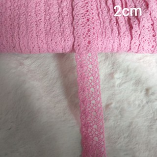 Ren  cotton màu , size 1.4cm đến 3cm (dây 5 mét)