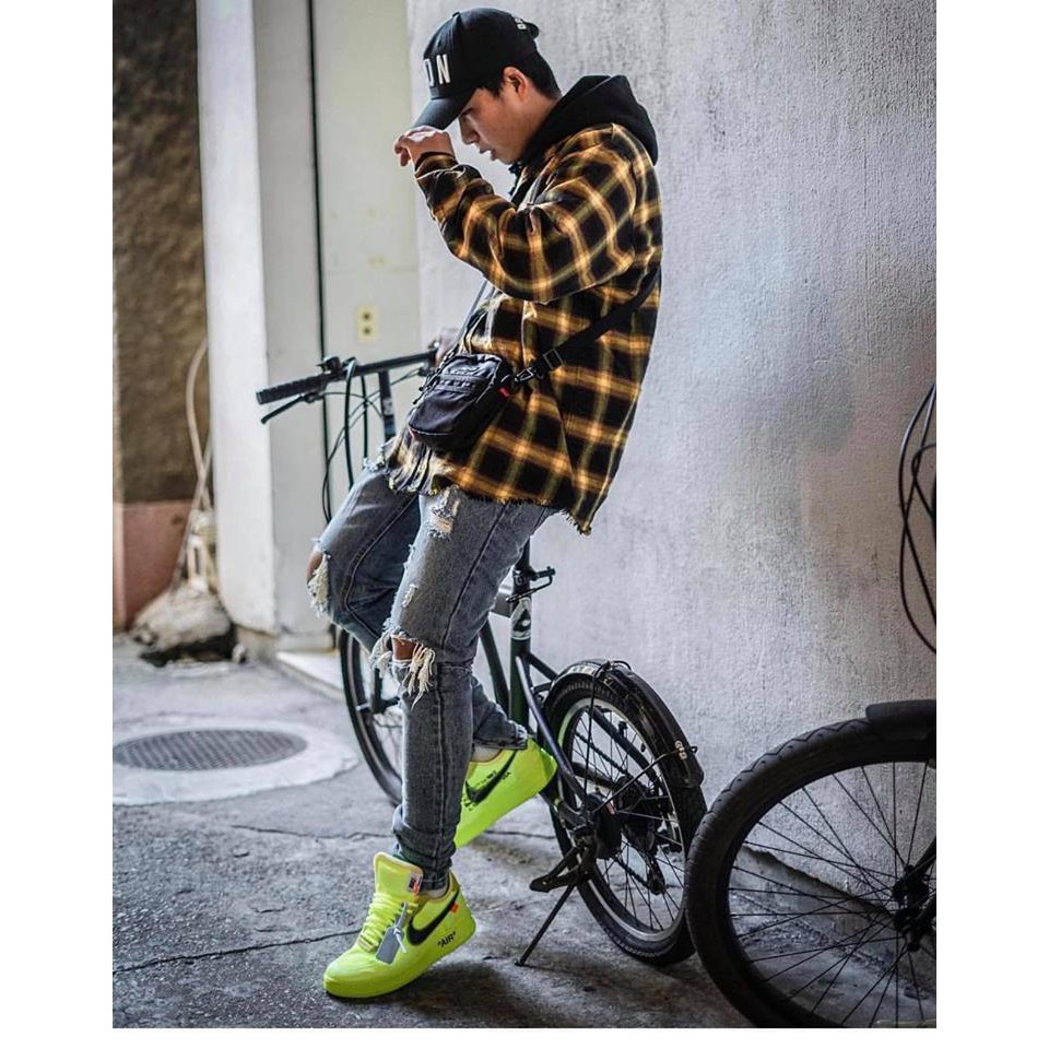 Flannel Vàng Caro Form Châu Âu | TẶNG GIẤY THƠM - Sơ mi Caro Khoác Ngoài UNISEX | BigBuy360 - bigbuy360.vn