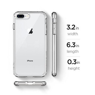 Ốp lưng iPhone 8 Plus/ 7 Plus Spigen Ultra Hybrid 2 ( Trong suốt )