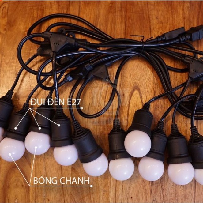 Bóng Led  3W Chanh Trắng/Vàng, Bóng Led Chanh Trang Trí Kín Nước Ngoài Trời
