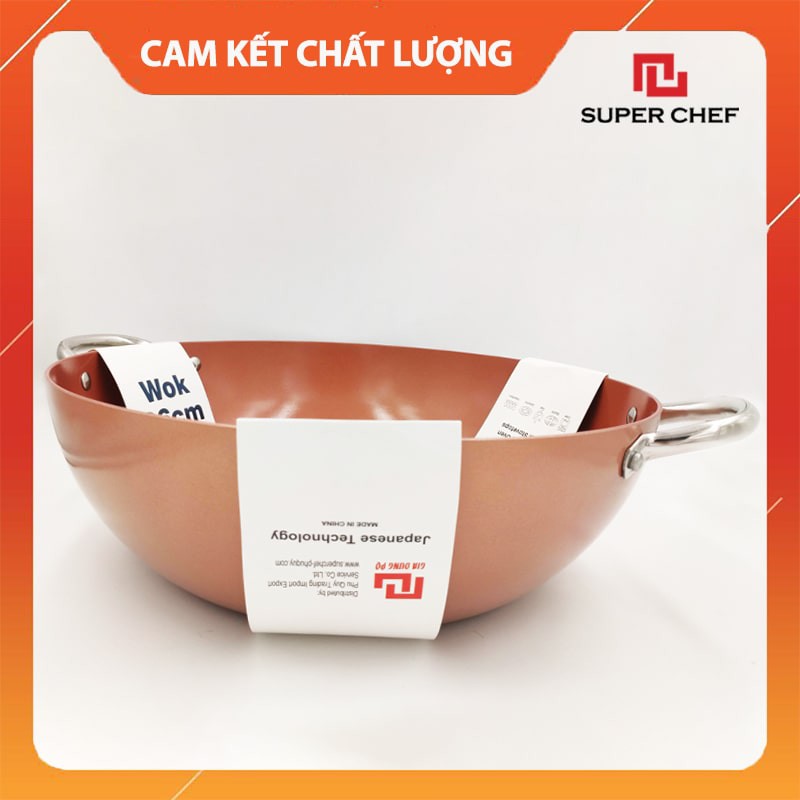 Chảo Chống Dính Ceramic Sâu Lòng Super Chef Chiên Xào Tiện Lợi