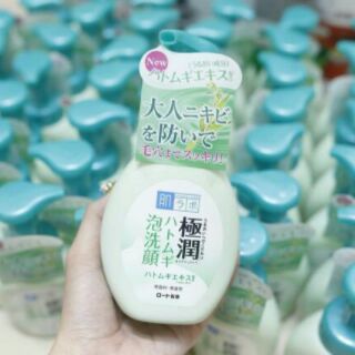 Sữa Rửa Mặt Tạo Bọt Hada Labo Gokujyun Hatomugi Bubble Face Wash