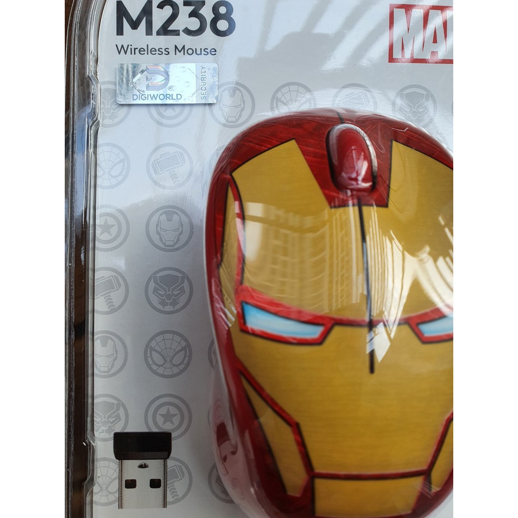 Chuột không dây Logitech M238 Marvel Collection - Hàng Chính Hãng