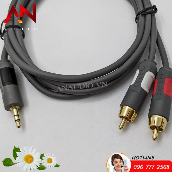 Dây jack 3.5 ra 2 AV Belkin 1.8m