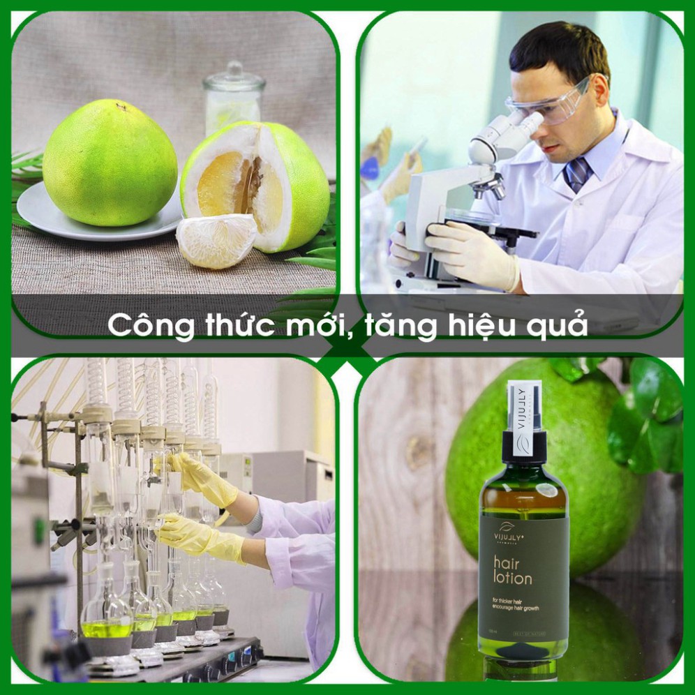 Xịt dưỡng tóc Hair Lotion, Tinh dầu bưởi Vijully, Ngăn Ngừa Rụng Tóc, Kích Thích Mọc Tóc, 100ml | BigBuy360 - bigbuy360.vn