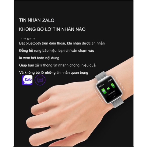 Đồng hồ Smartwatch thông minh theo dõi sức khỏe (bao gồm cả dây cao su và dây kim loại) 2022