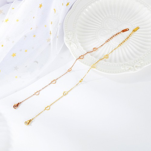 Lắc Tay Nữ Trái Tim Titan Ko Đen TT 2955