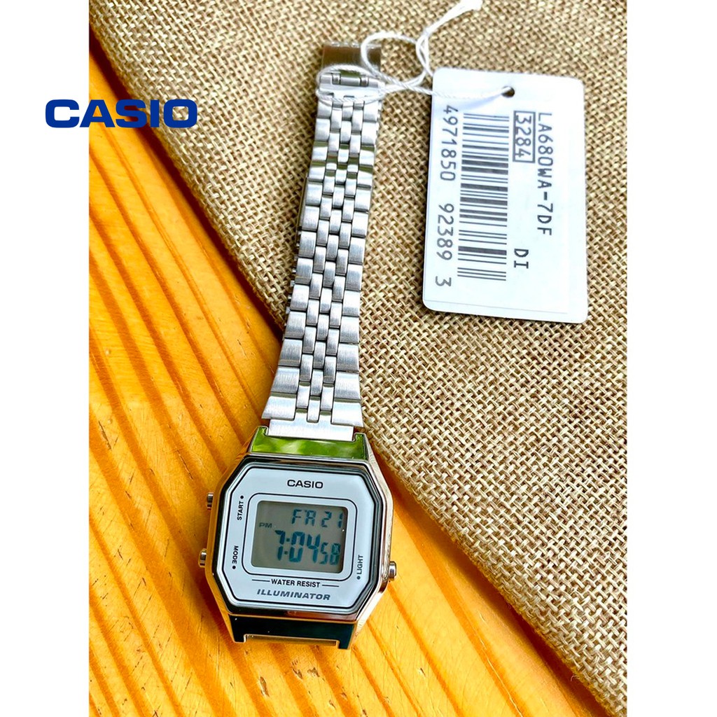 Đồng hồ nữ CASIO LA680WA-7DF chính hãng - Bảo hành 1 năm, Thay pin miễn phí