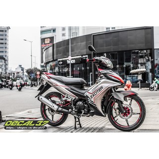 Tem Xe Exciter 135 Slider đỏ bạc
