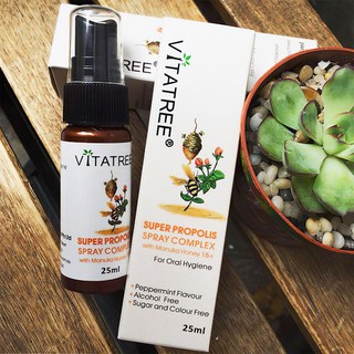 XỊT HỌNG KEO ONG VITATREE SUPER PROPOLIS 25ML
