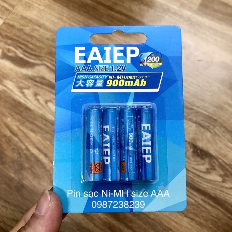 Pin sạc AAA 650mAh Ni-MH