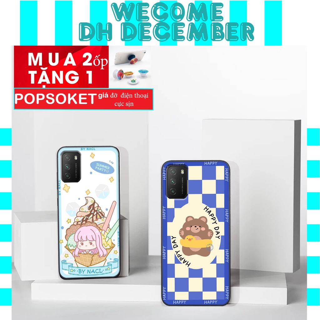 Ốp lưng Xiaomi POCO M3  in hình 3D gấu mới nhất - sang - chảnh - ĐẸP- BỀN