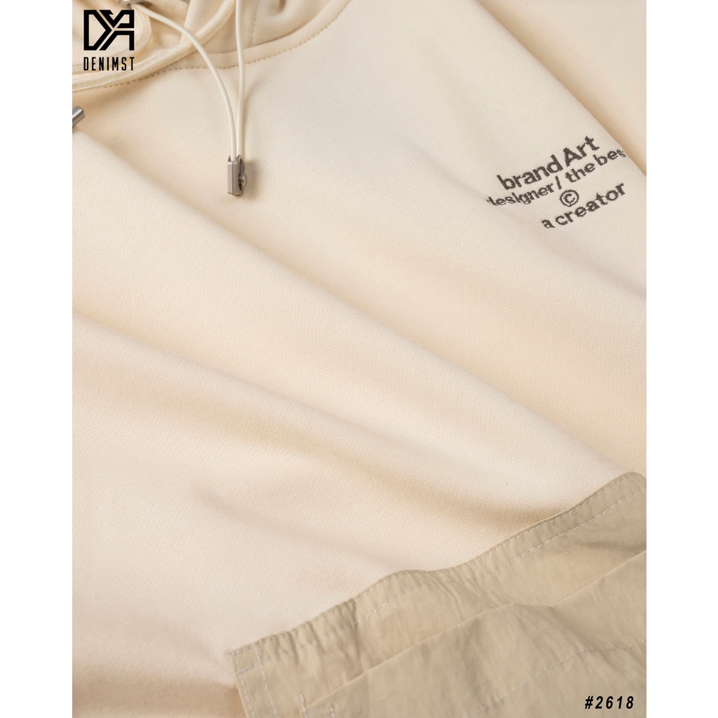 Áo Hoodie Nam Cao Cấp DENIMST 2618 Chất Liệu Nỉ Da Cá, Dáng Suông