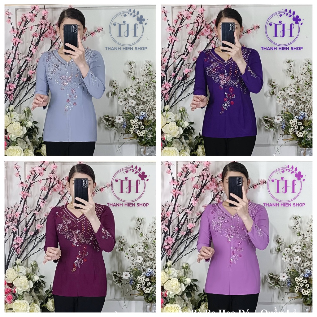 Áo Bà Ba Hoa Đá - Số 3 (50Kg--60Kg) - Không Quần