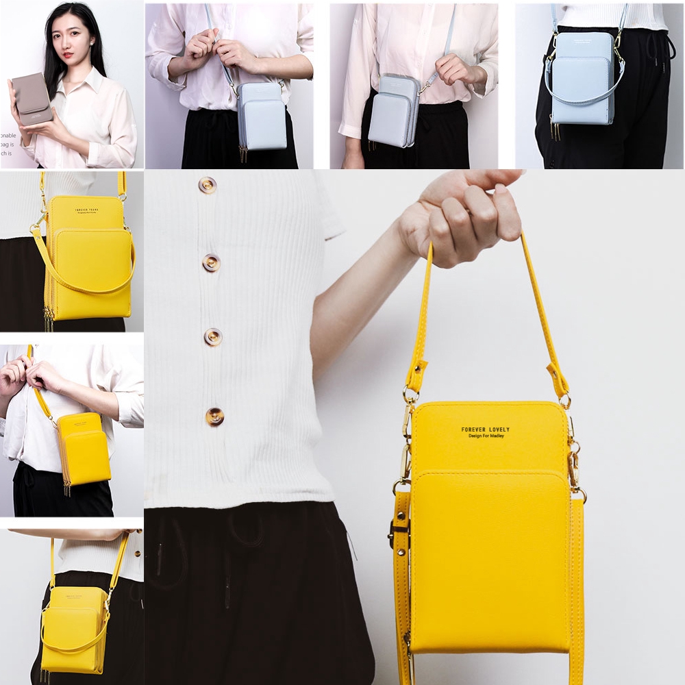 Túi đeo chéo JASMIN NOIR dáng đứng đa năng phối dây kéo phong cách thời trang cho phái nữ