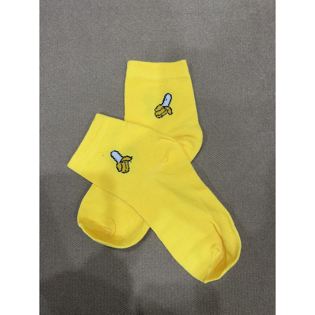 Tất cotton cổ cao quả bơ, chuối, oliu, dứa, kiwi Shop Phụ Kiện Tiên Tiên