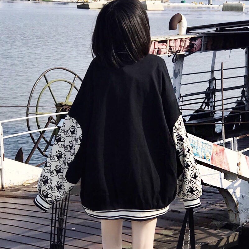 [RẺ VÔ ĐỊCH] Bomber gấu trúc thêu phối tay ulazaang (kèm ảnh thật) | BigBuy360 - bigbuy360.vn