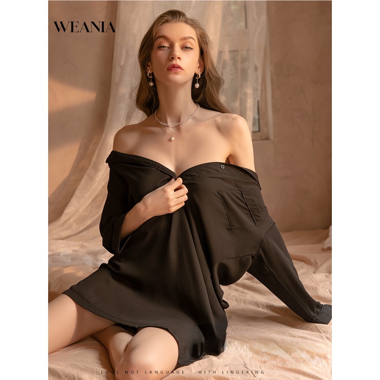 Áo ChoàNg Ngủ Cổ Chữ V KhoéT Sâu GợI CảM Cho Nữ