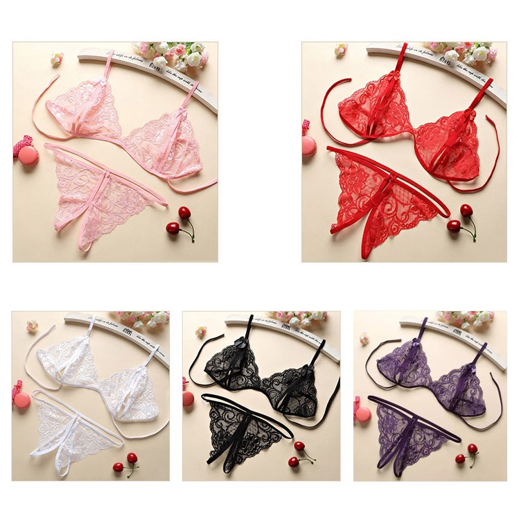 Bộ đồ lót quyến rũ xẻ đáy - Đồ ngủ sexy đủ màu [HOT]