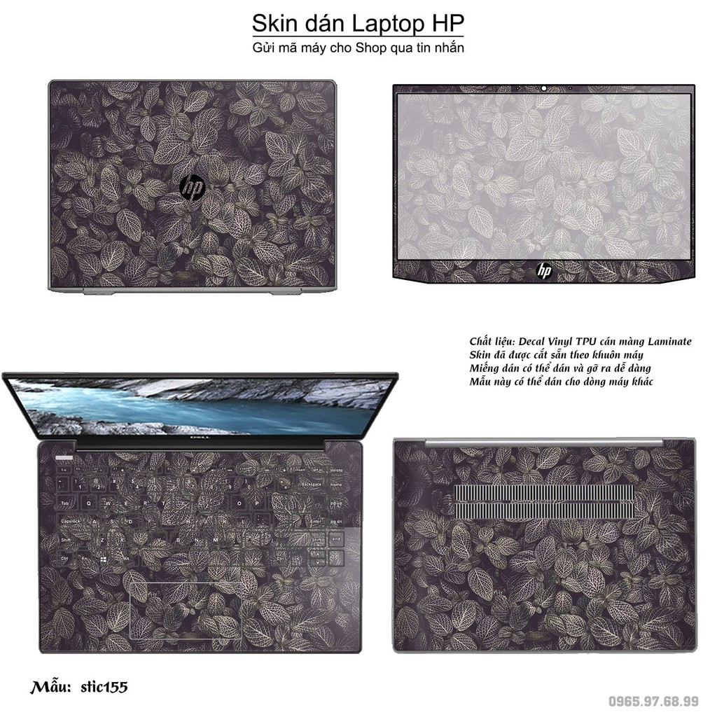 Skin dán Laptop HP in hình Hoa văn sticker _nhiều mẫu 26 (inbox mã máy cho Shop)